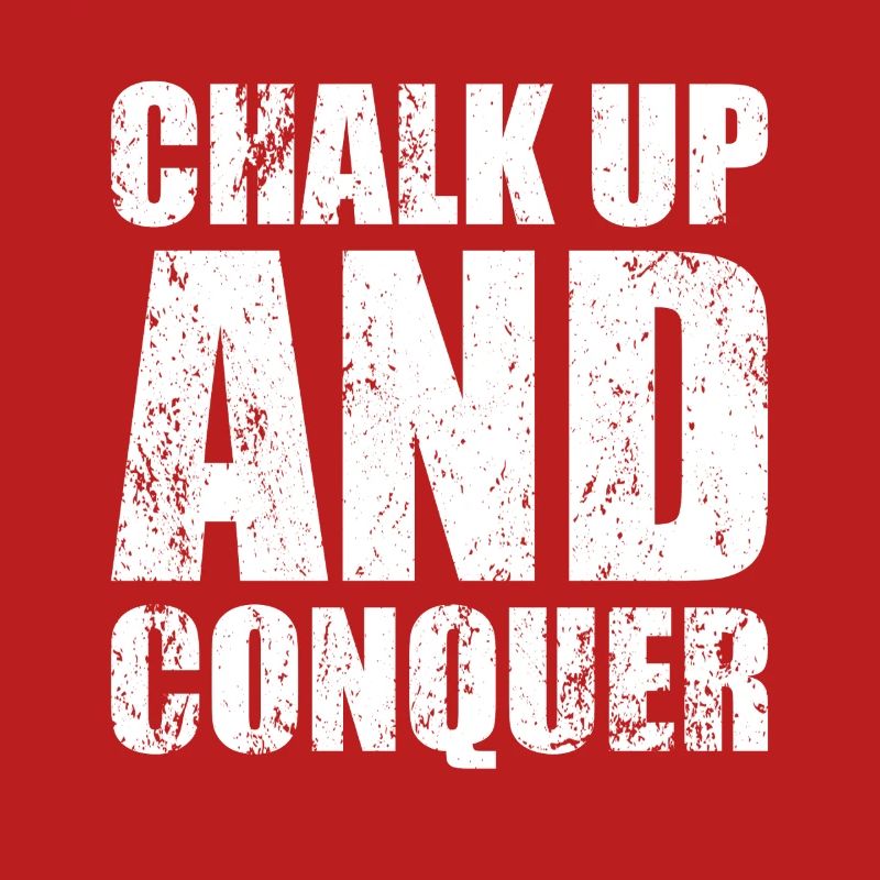 Boulderer Chalk Up Und Conquer Bouldering