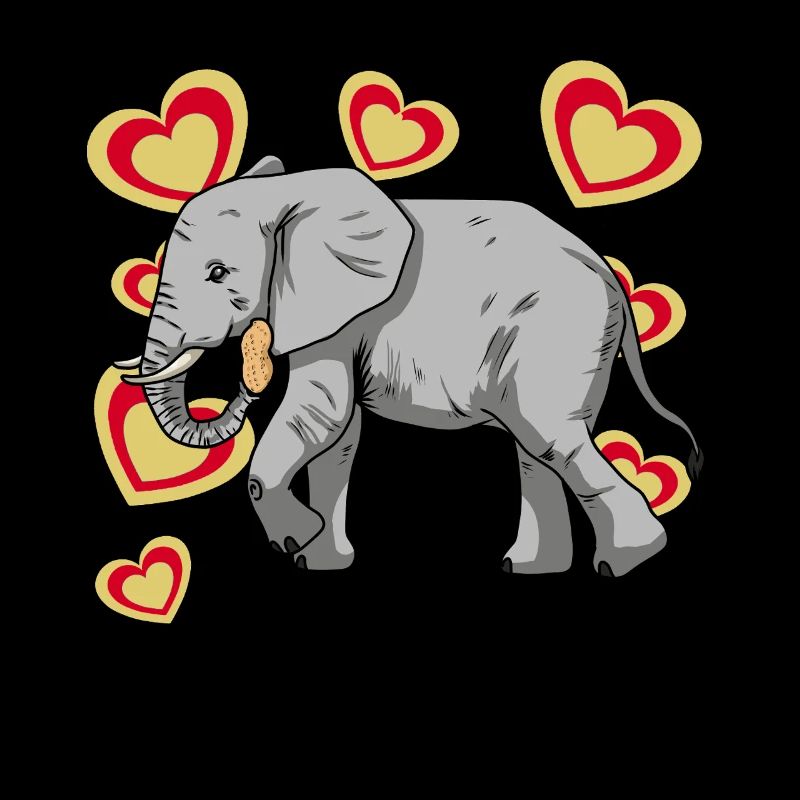 Éléphant Éléphant Enfants Cacahuète