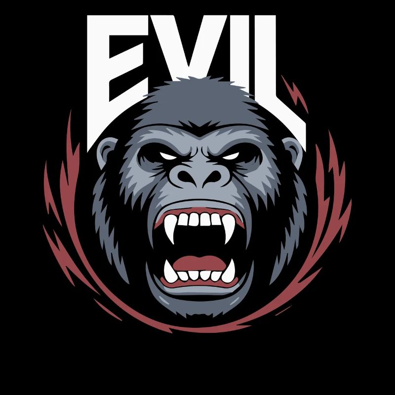 Evil Strong Gorilla Wild Animal Force Gym