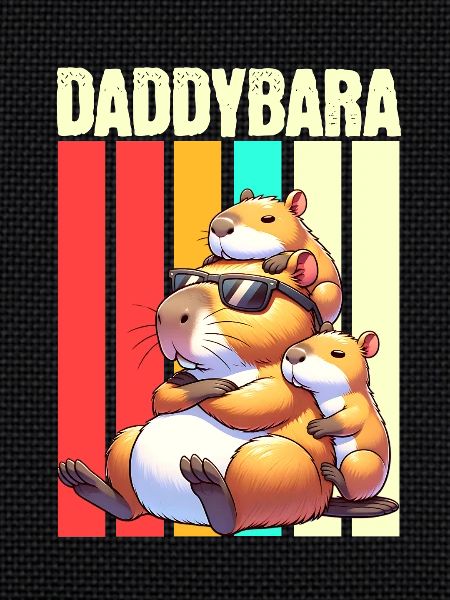 Daddybara Capybara Father Dad
