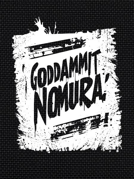Goddammit Nomura – Conception de graffitis