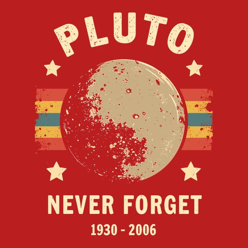 Pluto Never Forget – Retro Space