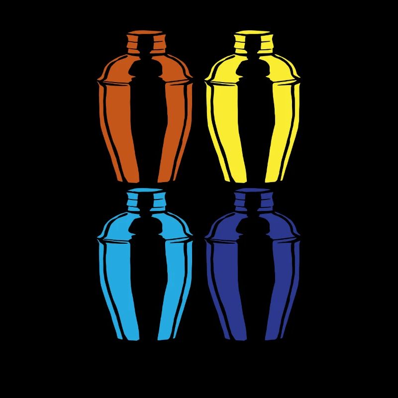 Art Shaker coloré pour les barmans