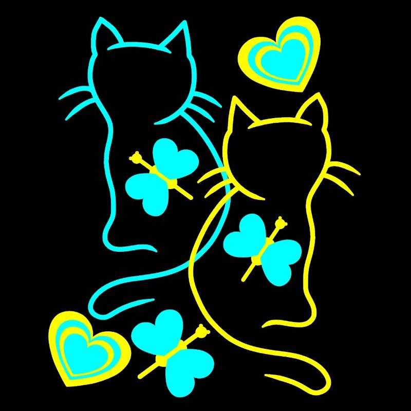Chats Chat Rétro Vintage Kitten Chat Porte