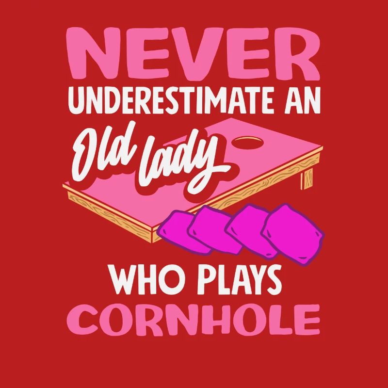 Cornhole Lover Old Lady