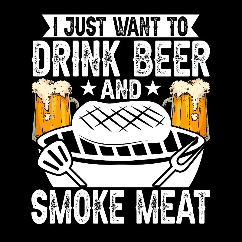 Einfach Bier Trinken Und Fleisch Räuchern -