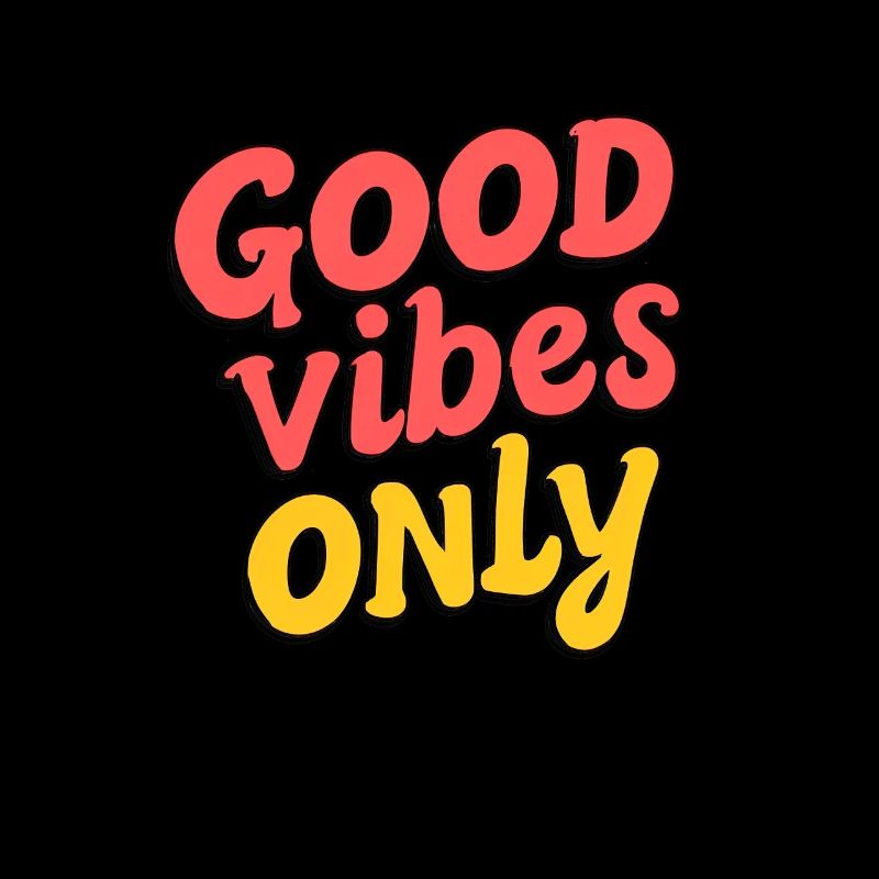 Gute Vibes Only – Bunt & Positiv Retro