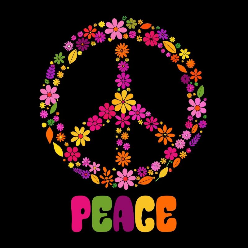 Peace, Blumenkranz, Peacezeichen, Geschenk