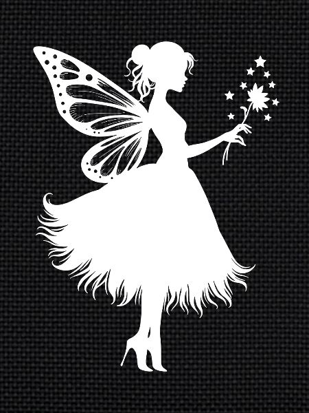 Magical fairy with flower
