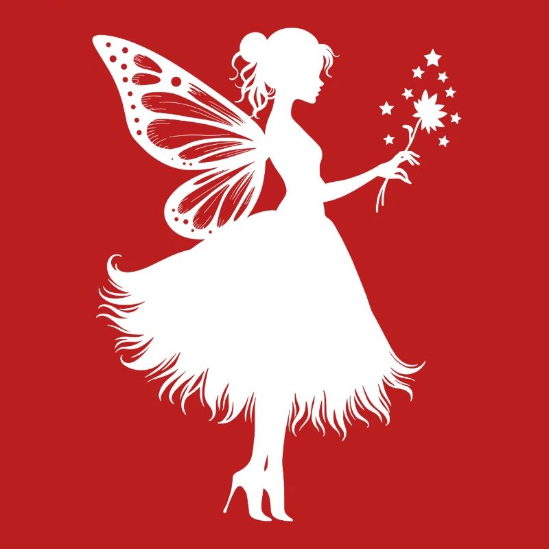 Fée magique avec fleur