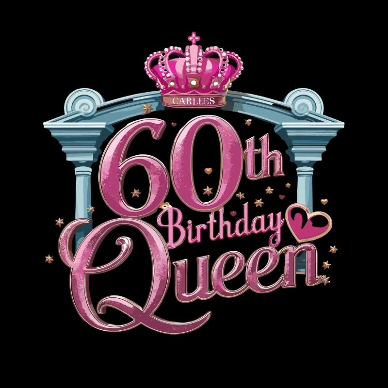 60th Birthday Queen Krone und Sterne