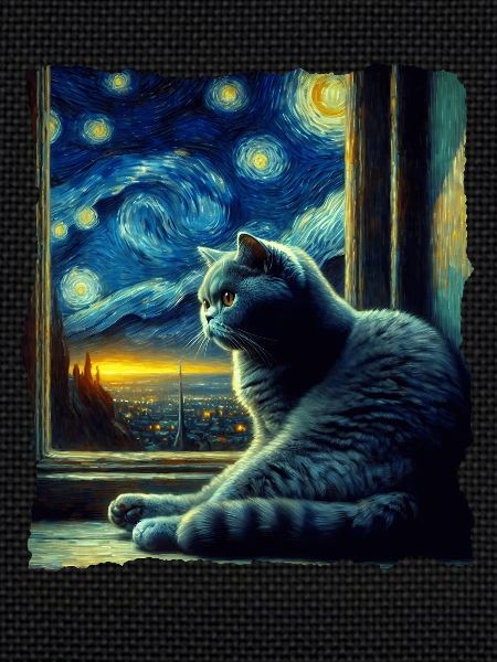 Britisch Kurzhaar Katze Starry Night