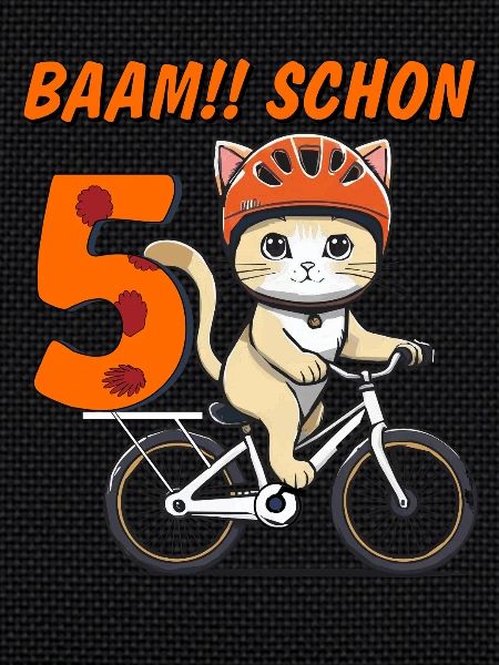 VÉLO CHAT BAAM !! DÉJÀ CINQ