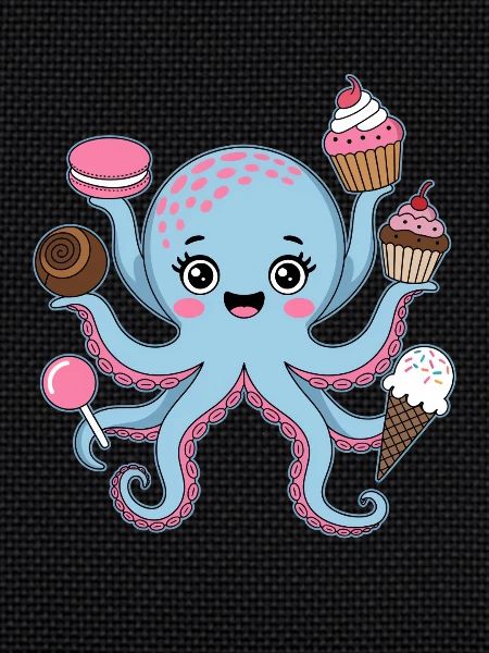 Octopus Cake Kids Squid