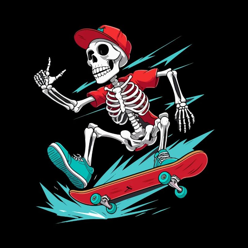 Skateboarder Skeleton, Skateboarder