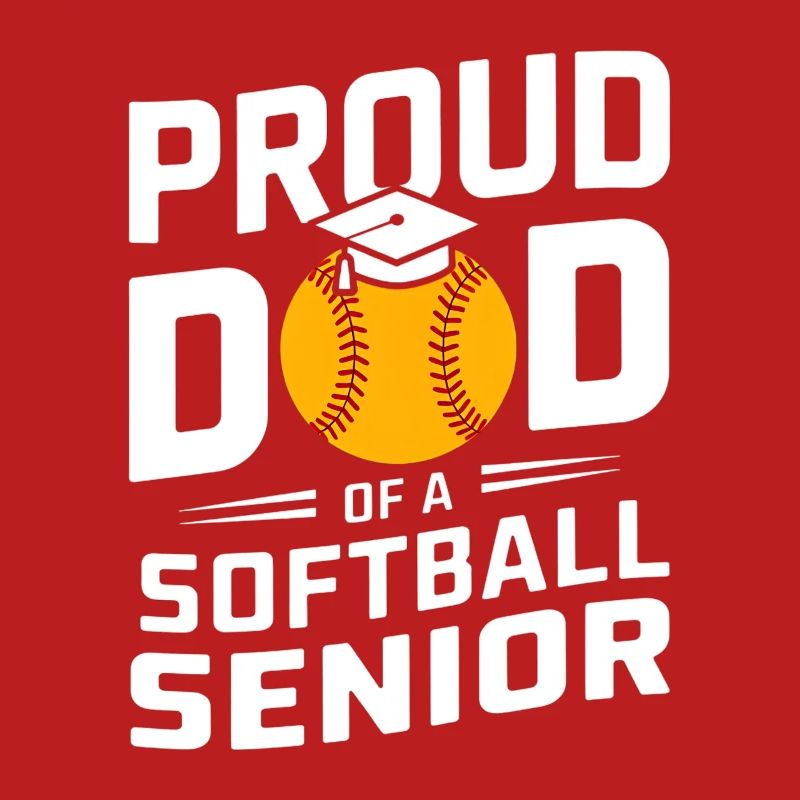 Fier diplômé de l’école secondaire Softball Dad