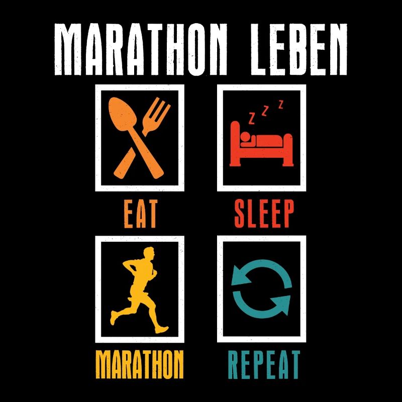 Läufer MARATHON LEBEN Laufen Lustiges
