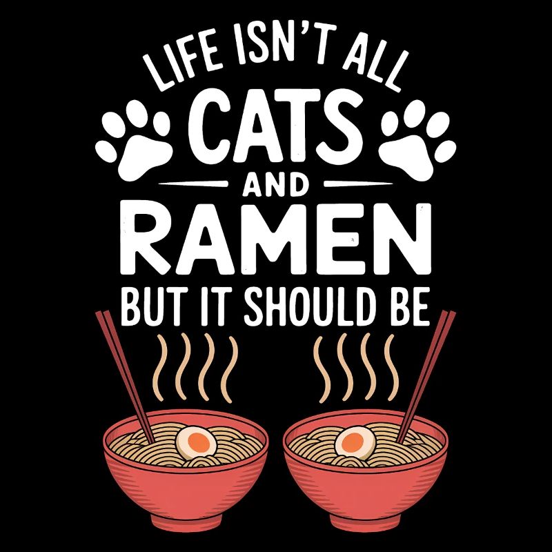 Ramen Katze Anime Lustiges Kawaii Ramen Geschenk