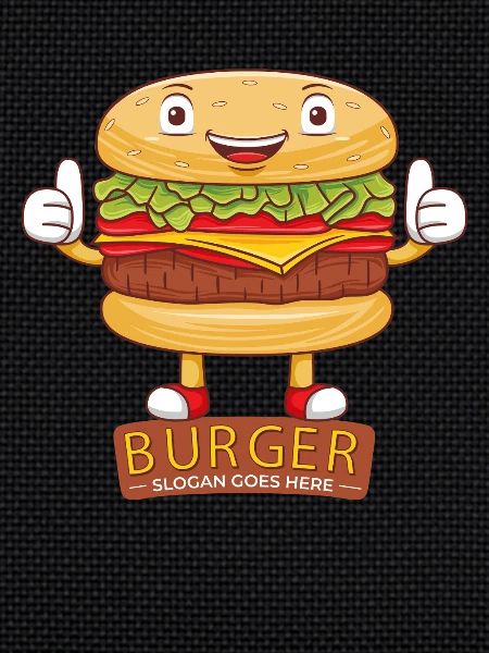Mignon burger dessin animé art