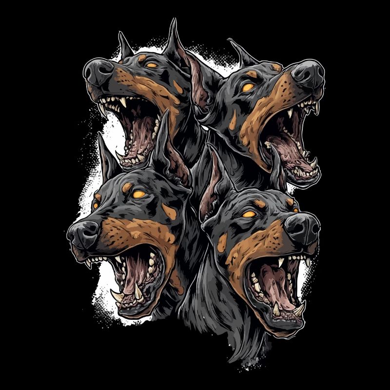 Cerberus Wütende Dobermänner – Aggressive Hunde