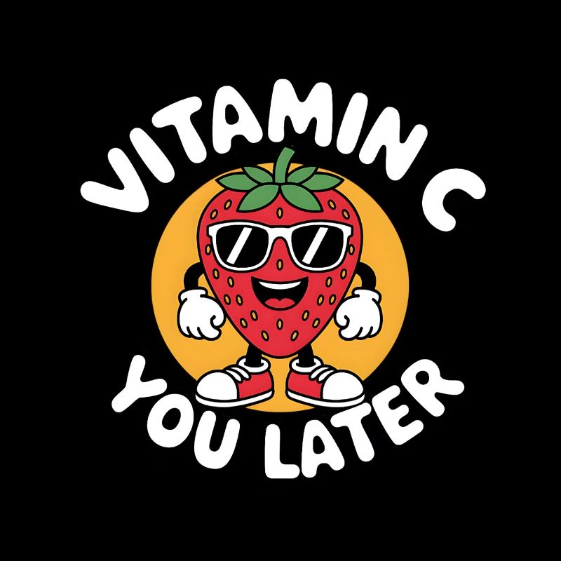 Lustige Erdbeere Vitamin C Obst