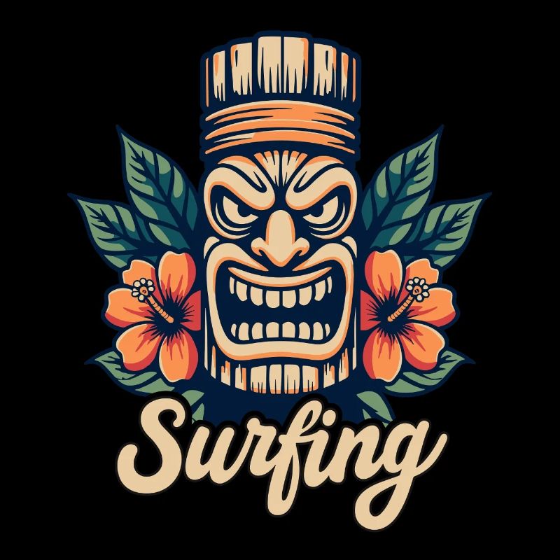 Tiki Surfing Vibes – Pure Hawaiian Feeling