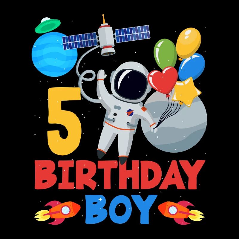 Astronaute Anniversaire Garçon 5 ans