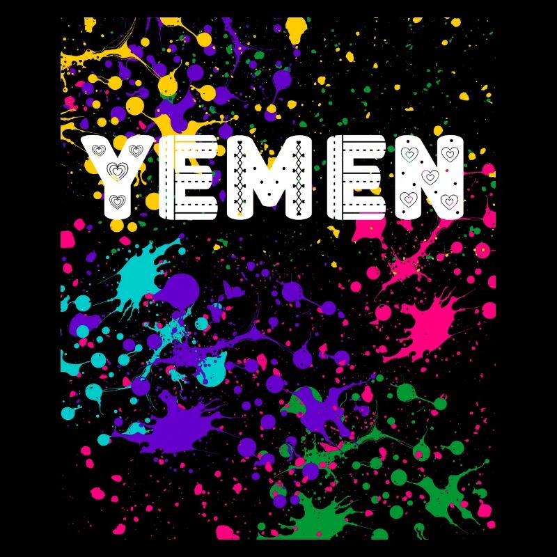YEMEN splatter Design