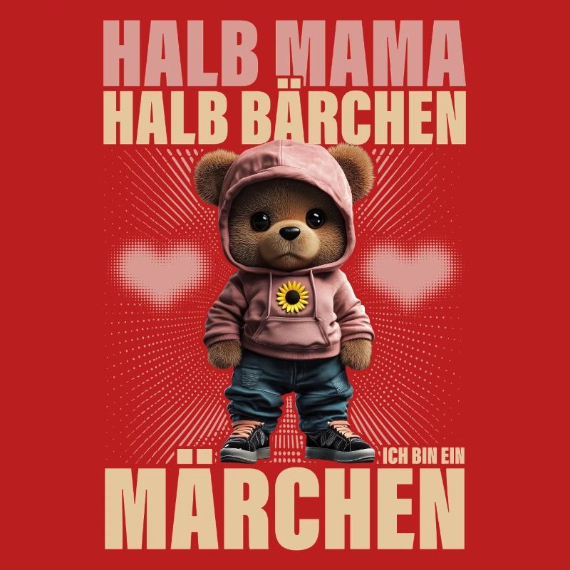 Halb Mama Halb Bärchen Märchen Mutter Geschenk