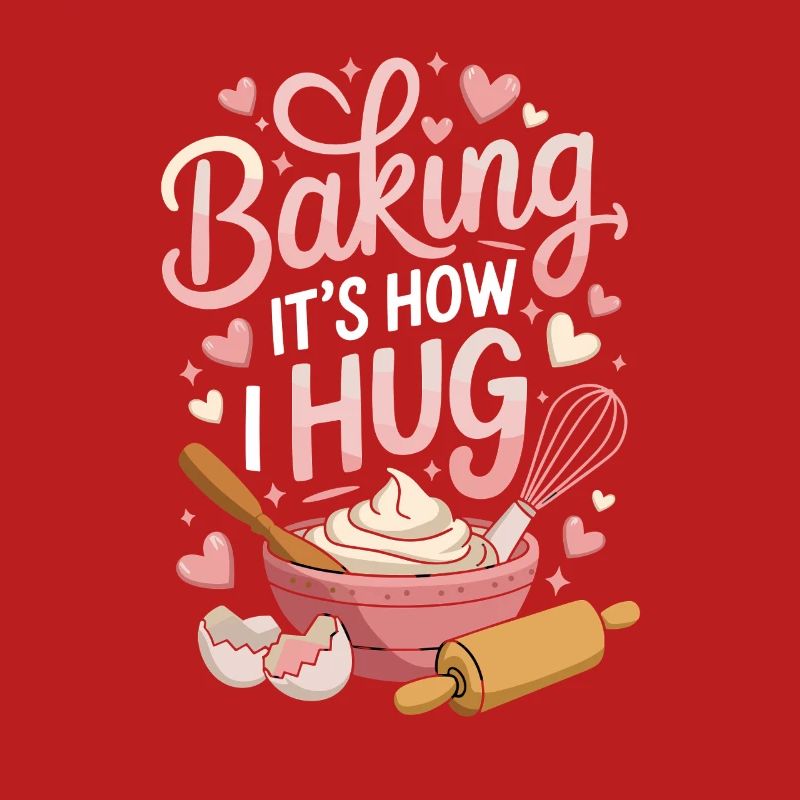 Baking It's How I Hug Warm Kitchen Style