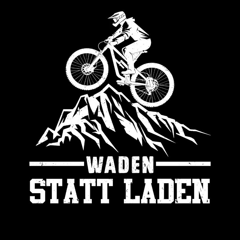 Radeln WADEN STATT LADEN Radfahrer Lustiges