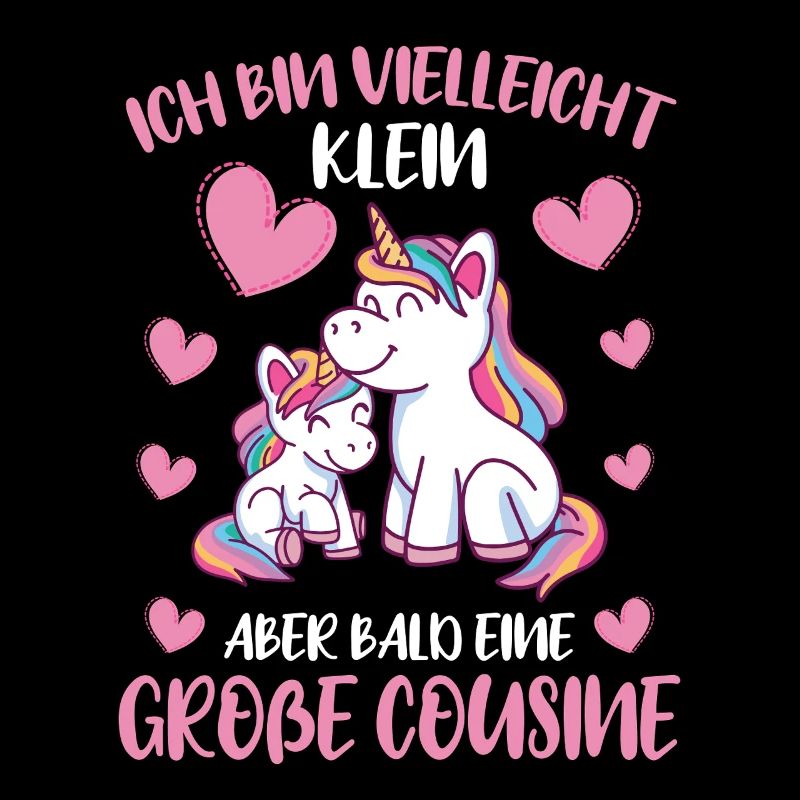 Vielleicht klein aber bald Große Cousine Einhorn