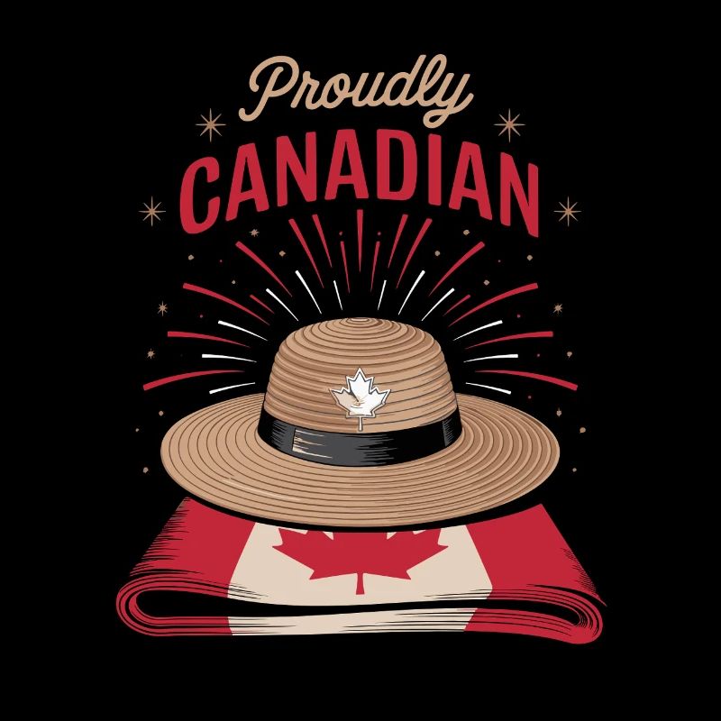 Motif de la feuille d’érable solennelle canadienne Pride