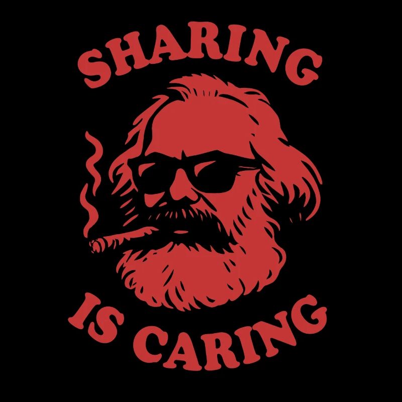 Sharing is caring - Funny Karl Marx Cartoon