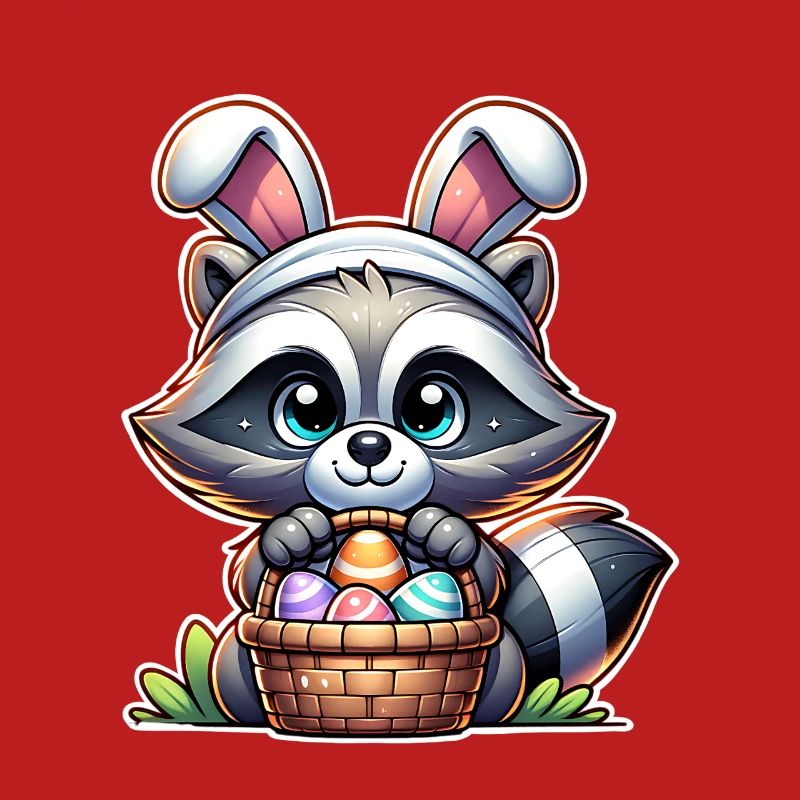 Raccoon Easter Easter Basket
