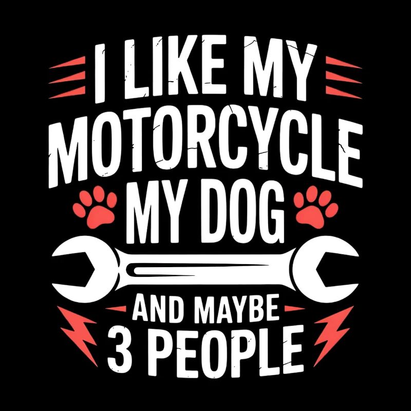 Hund Motorrad Sarkasmus Hunde Spruch