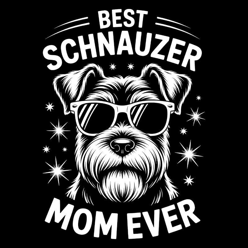Schnauzer Saying Mom Funny Schnauzer Gift