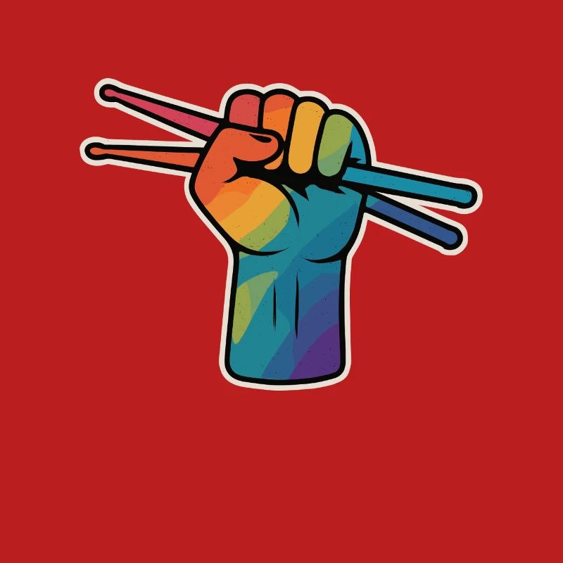 Drummer Power – Regenbogen Faust