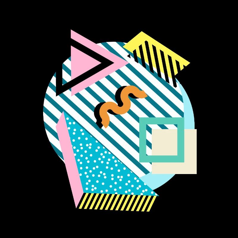 Memphis Mix – Formes et couleurs rétro