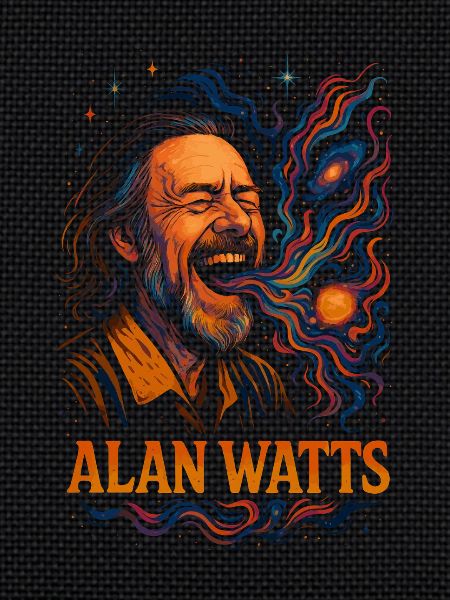 Alan Watts T-shirt Cosmic Laugh