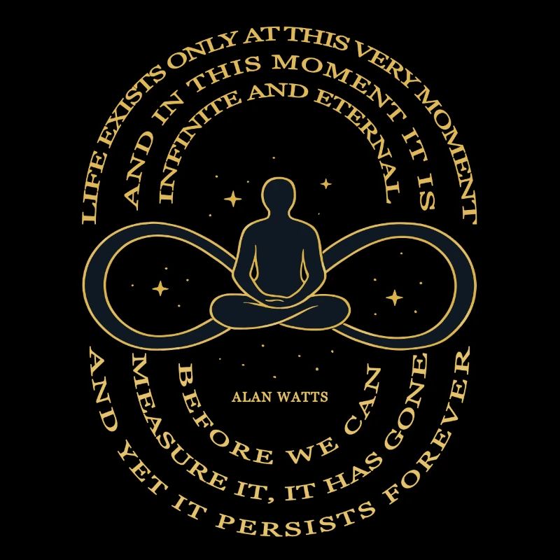 Alan Watts Zeit Infinity T-Shirt