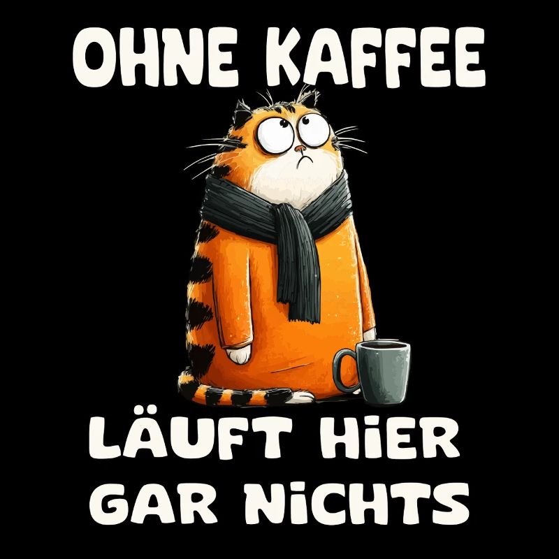 Funny cat with saying morning grouch