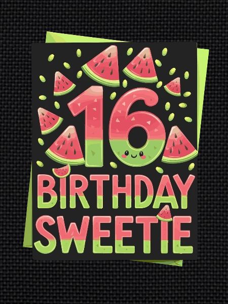 16th Birthday Watermelon Fun