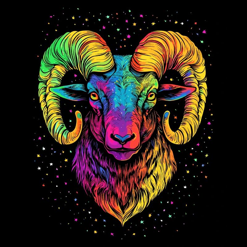 Widder Mufflon Aries Wilde Schafe Männliches Schaf