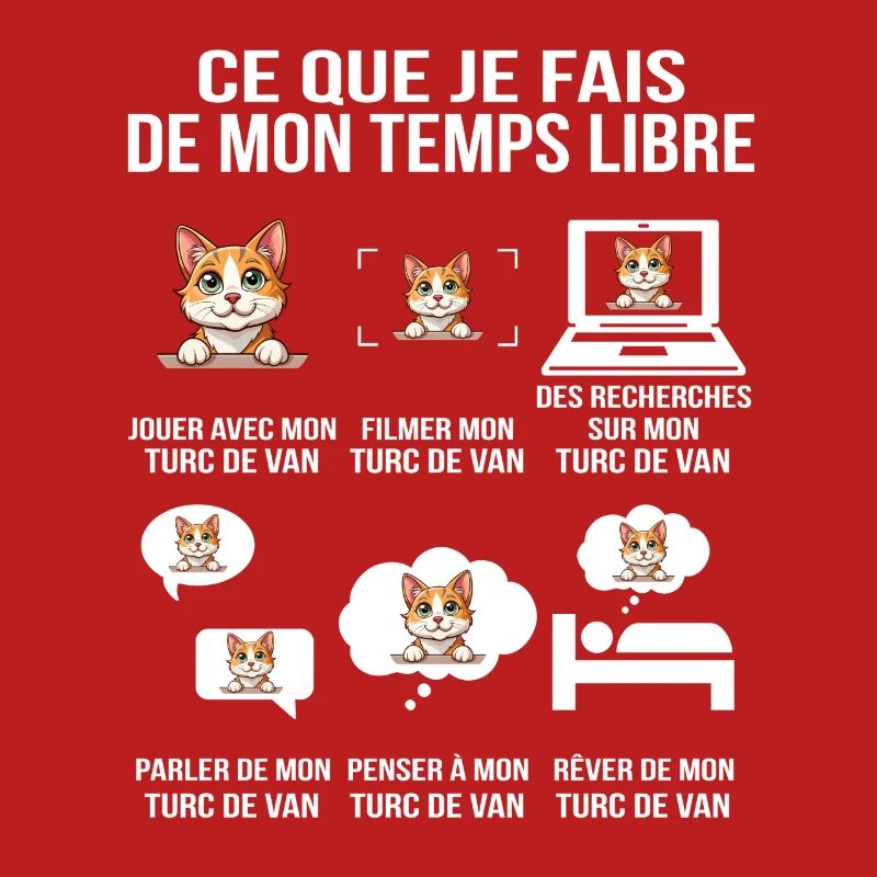 Ce que je fais de mon temps libre Chat Turc de Van