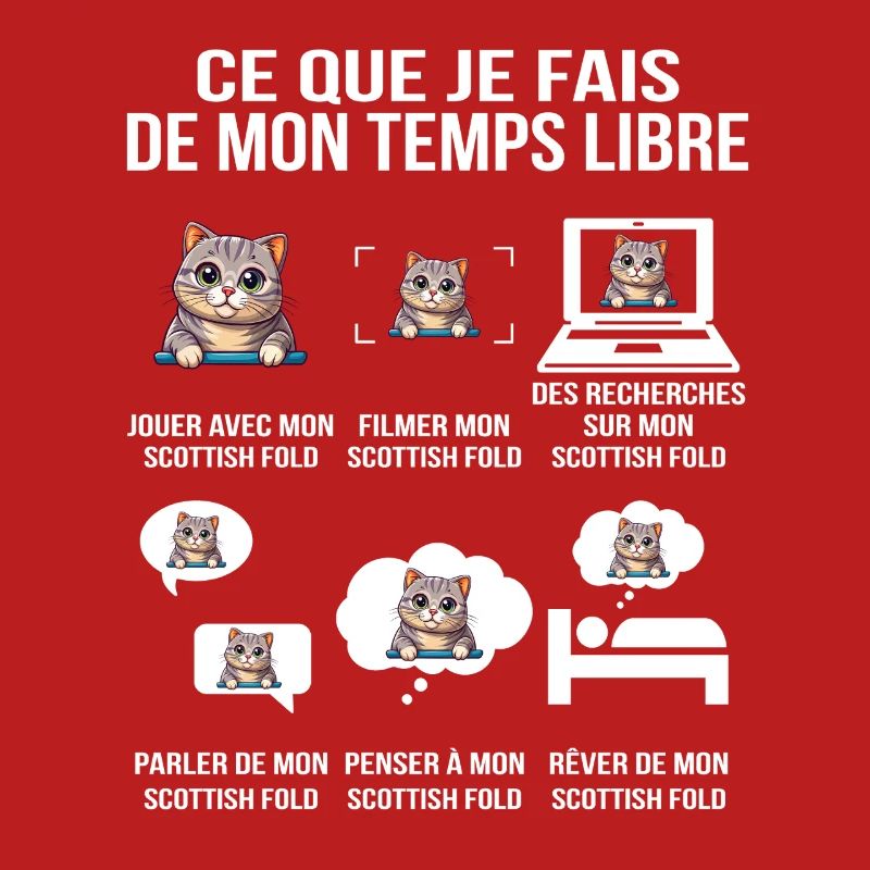 Ce que je fais de mon temps libre Scottish Fold