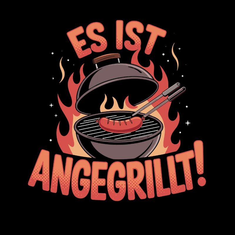 It's grilled BBQ fun grilling fire