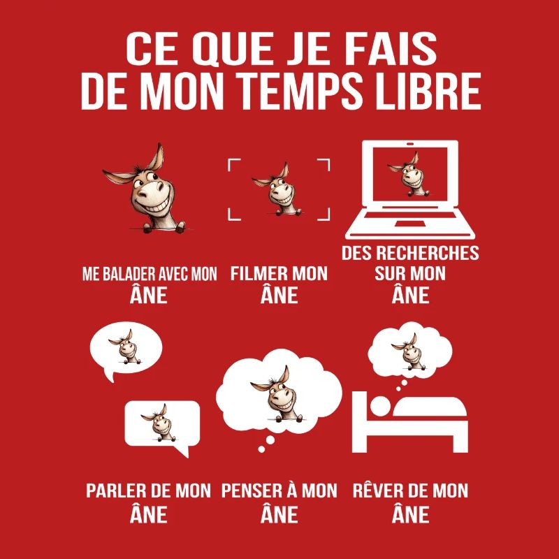 Ce que je fais de mon temps libre Âne