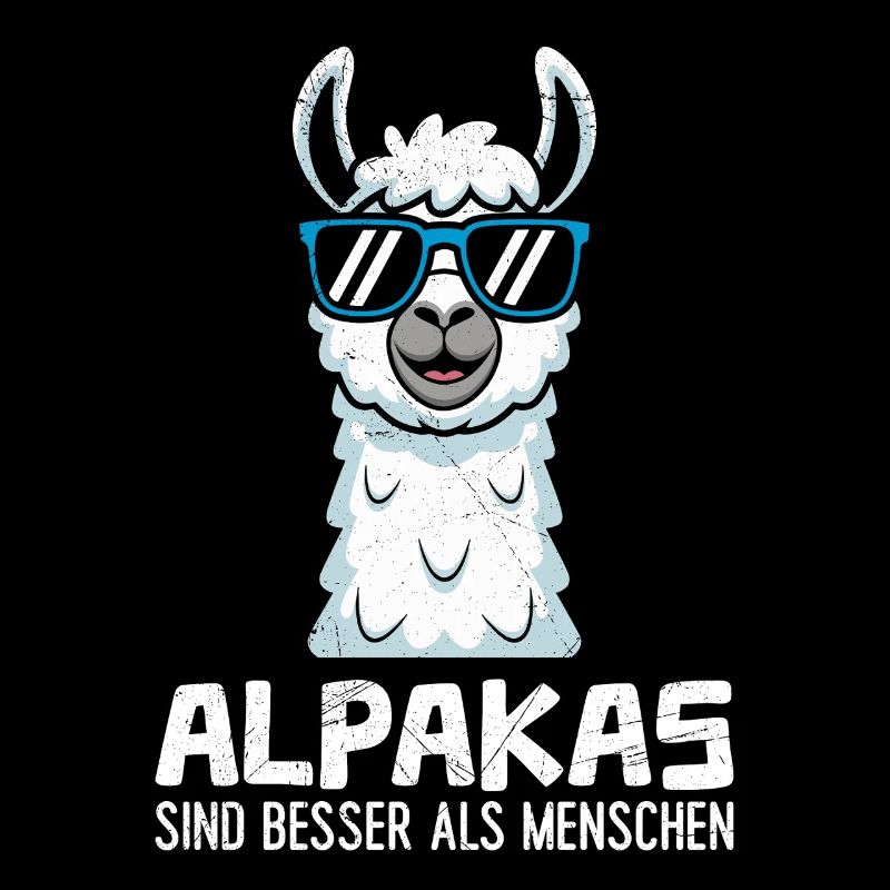 Alpaka Fan ALPAKAS SIND BESSER ALS MENSCHEN LusAlp