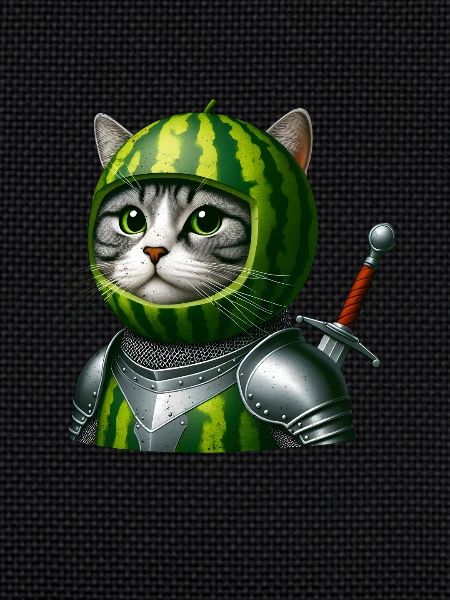 Chevalier chat pastèque